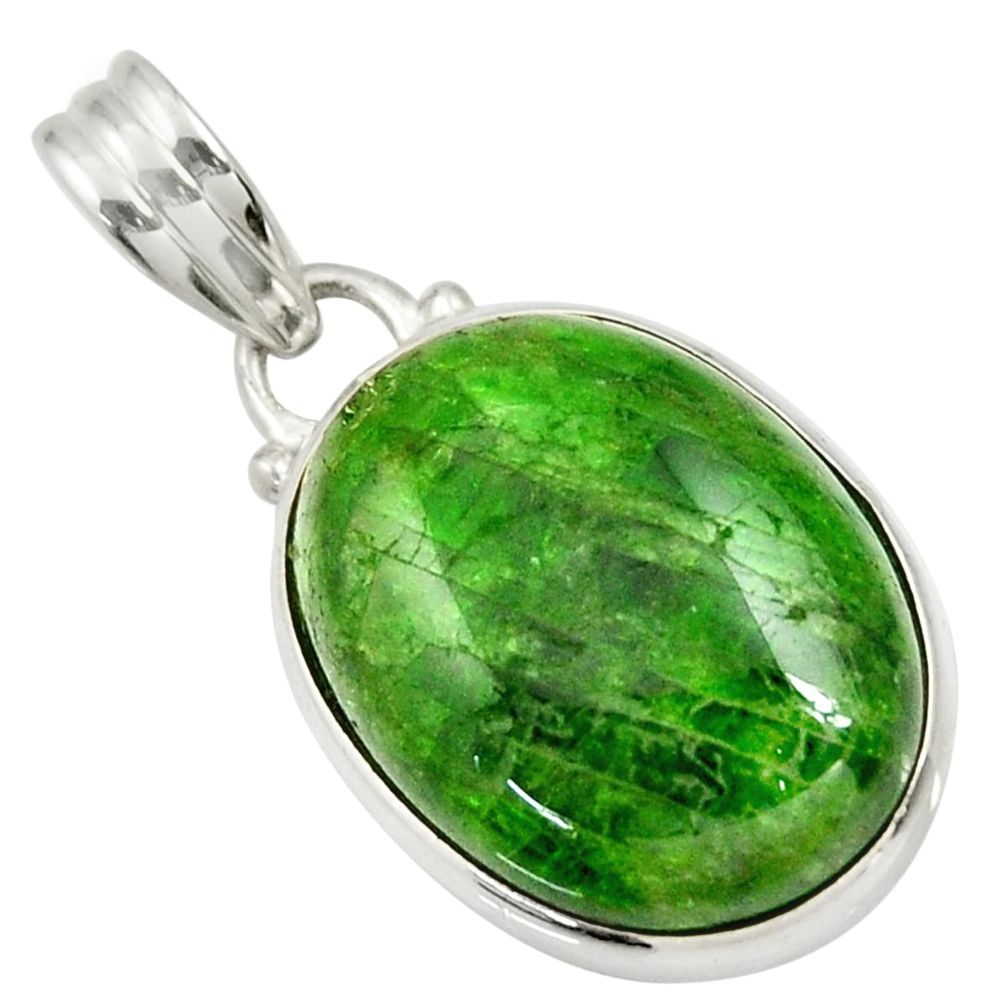  green chrome diopside 925 sterling silver pendant d36239
