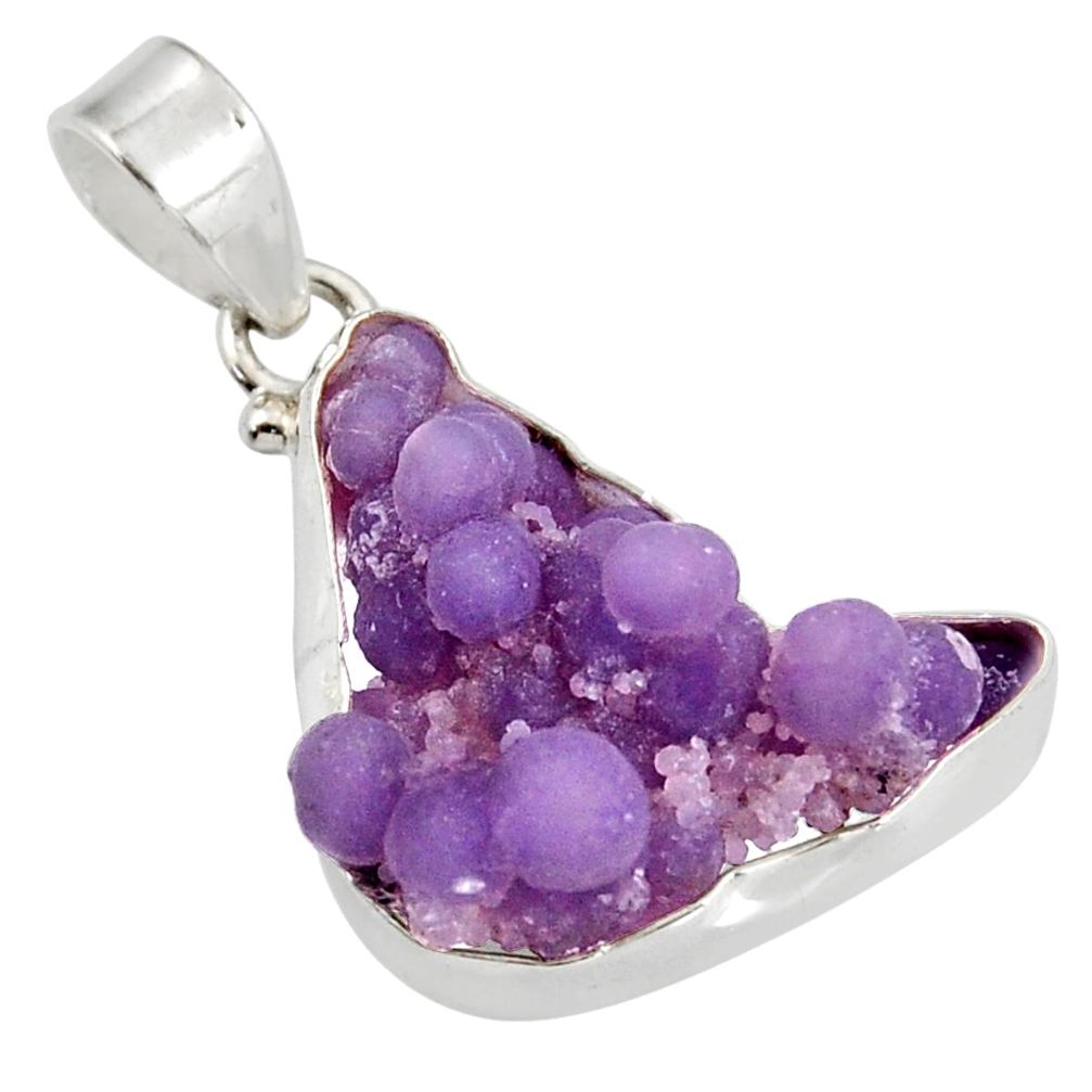 ver 17.18cts natural purple grape chalcedony pendant d38803