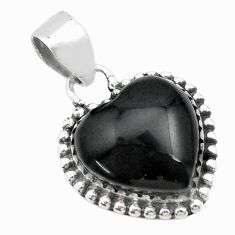 10.00cts natural black onyx 925 sterling silver pendant jewelry