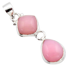 10.43cts natural pink opal 925 sterling silver pendant jewelry r18054