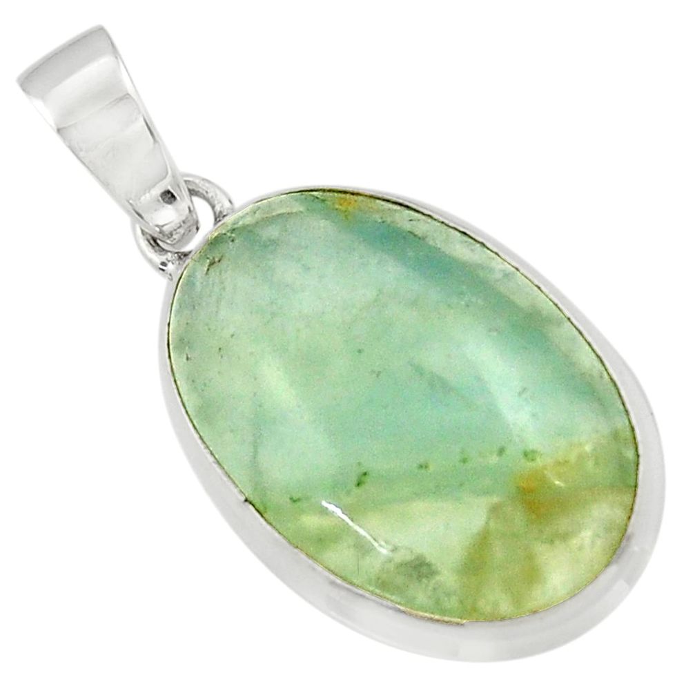 15.72cts aquatine lemurian calcite 925 sterling silver pendant jewelry r43209