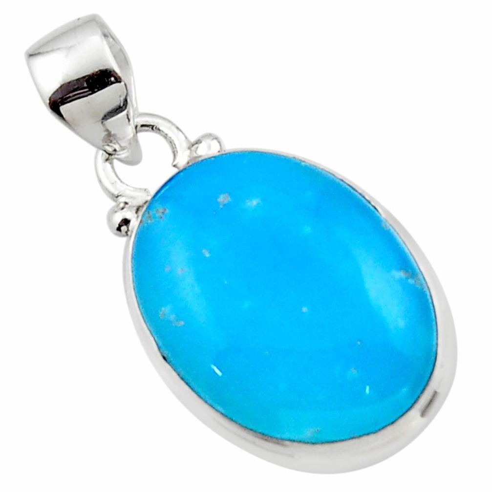 10.22cts blue smithsonite 925 sterling silver pendant jewelry r46523
