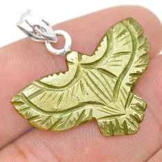 16.04cts eagle natural apache gold 925 sterling silver pendant u75241