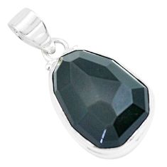  natural rainbow obsidian eye 925 sterling silver pendant p65821