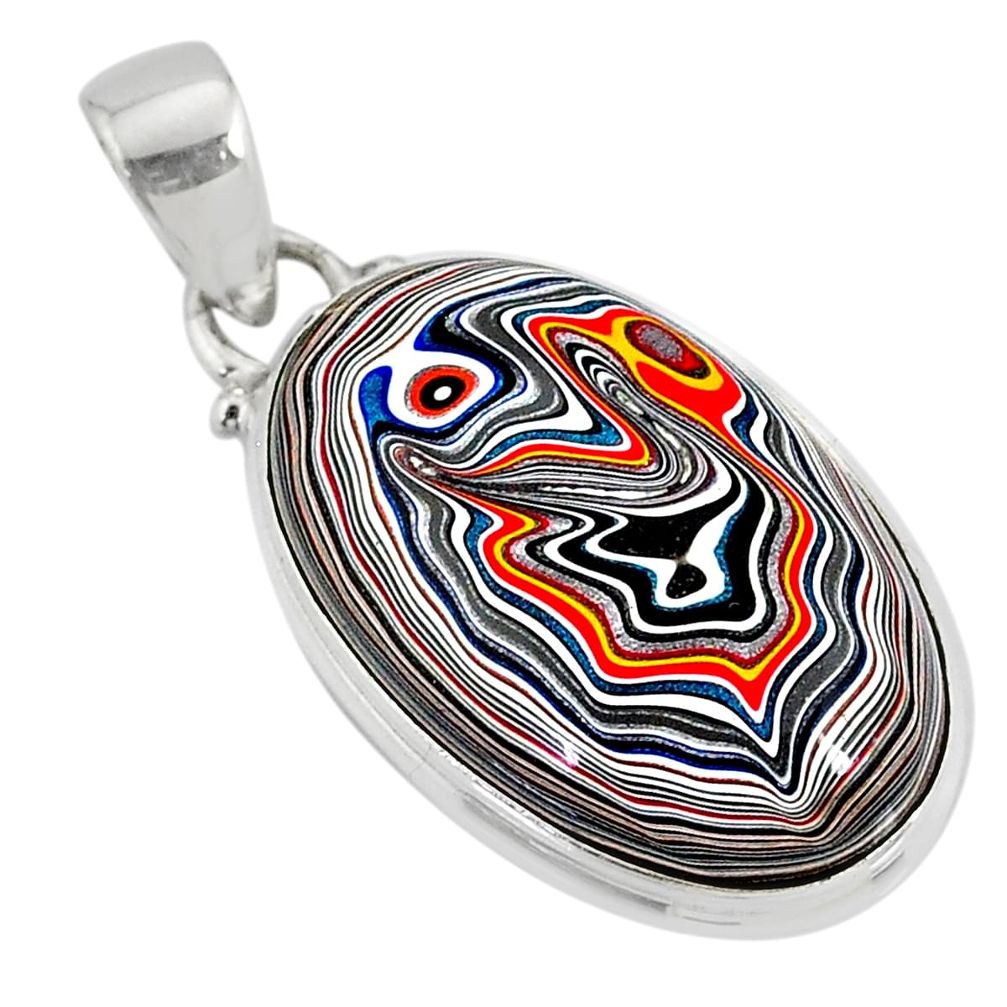 10.60cts fordite detroit agate 925 sterling silver pendant jewelry r77903