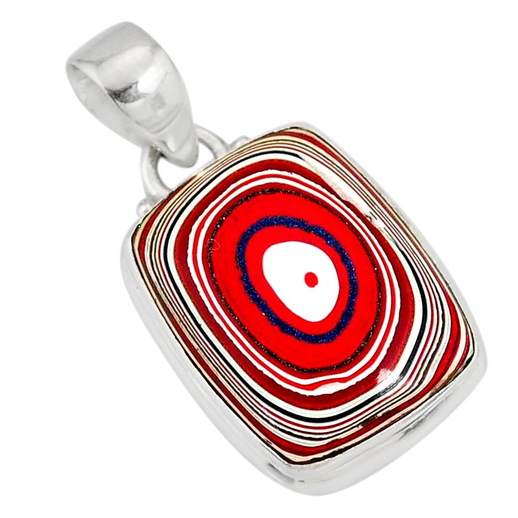 9.68cts fordite detroit agate 925 sterling silver pendant jewelry r77906