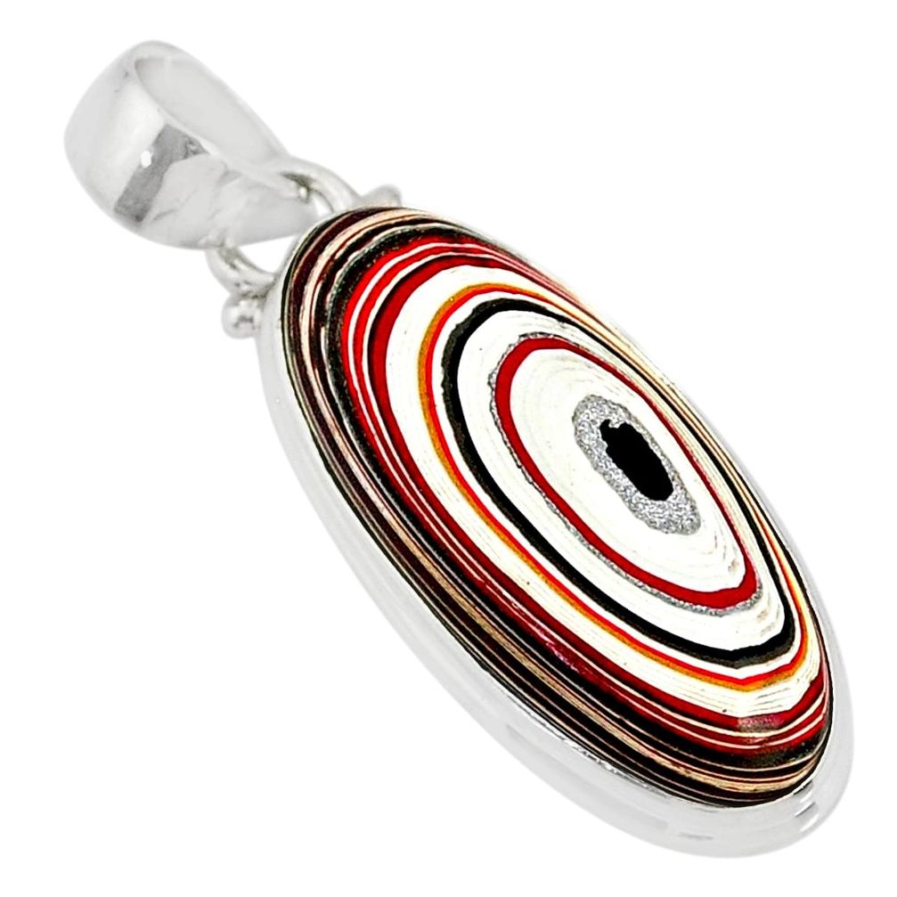 10.08cts fordite detroit agate 925 sterling silver pendant jewelry r77909