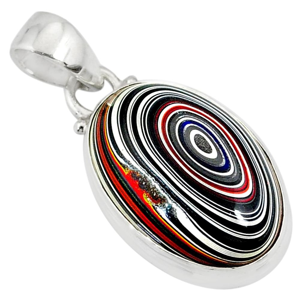 9.72cts fordite detroit agate 925 sterling silver pendant jewelry r77916