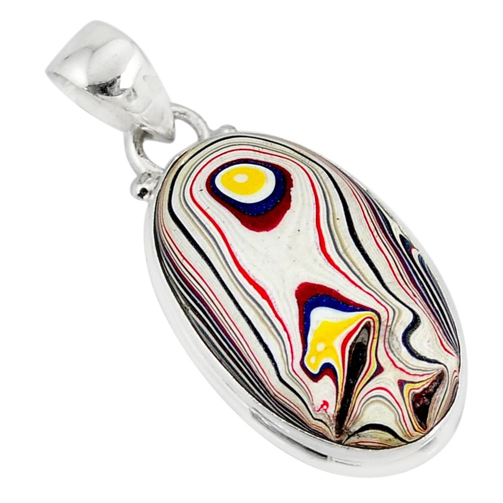 9.05cts fordite detroit agate 925 sterling silver pendant jewelry r77920