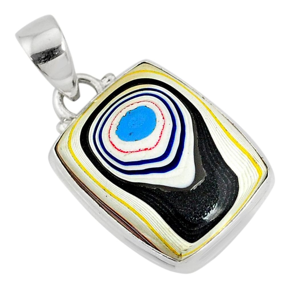 10.08cts fordite detroit agate 925 sterling silver pendant jewelry r77925