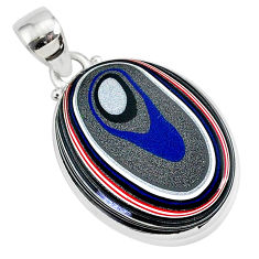 Clearance Sale- 11.17cts fordite detroit agate 925 sterling silver handmade pendant r92651
