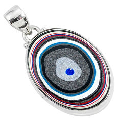 Clearance Sale- 12.22cts fordite detroit agate 925 sterling silver handmade pendant r92663
