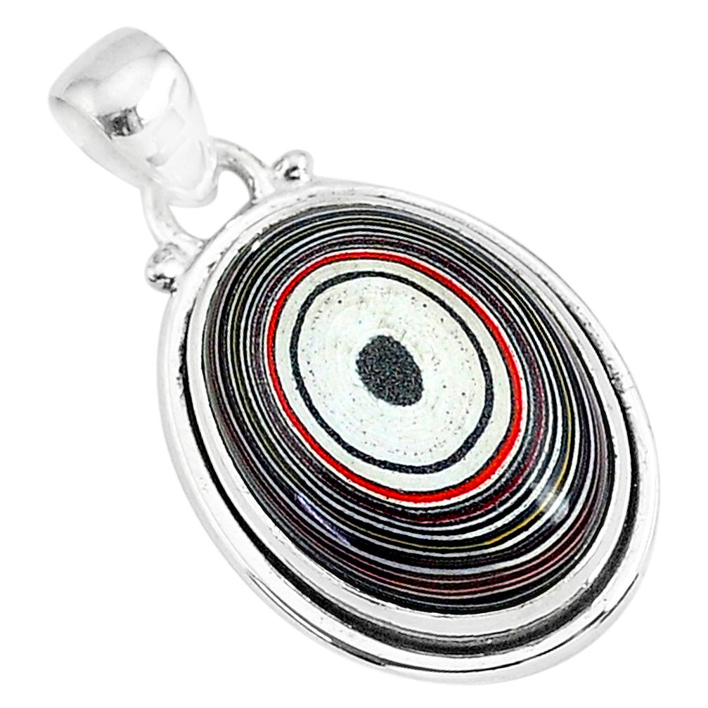 10.65cts fordite detroit agate 925 sterling silver handmade pendant r92765