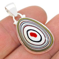 9.27cts fordite detroit agate fancy 925 sterling silver pendant jewelry u75084