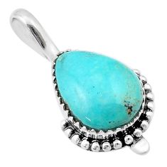 8.87cts green arizona mohave turquoise 925 sterling silver pendant u38845