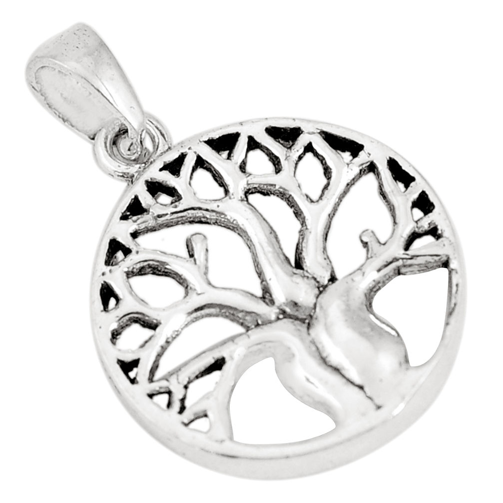 3.26gms indonesian bali style solid 925 silver tree of life pendant c20349