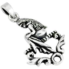Clearance Sale- Indonesian bali style solid 925 sterling silver angel pendant jewelry p3653