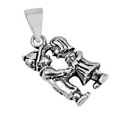 4.26gms indonesian bali style solid 925 sterling silver pendant jewelry y45533