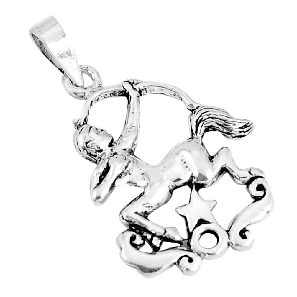 2.69gms indonesian bali style solid 925 sterling silver unicorn pendant c25890