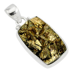 11.60cts marcasite pyrite druzy 925 sterling silver handmade pendant r85829