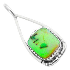 3.08cts multi color sterling opal 925 sterling silver pendant jewelry u59362