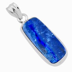 7.97cts natural blue doublet opal australian 925 sterling silver pendant n29311