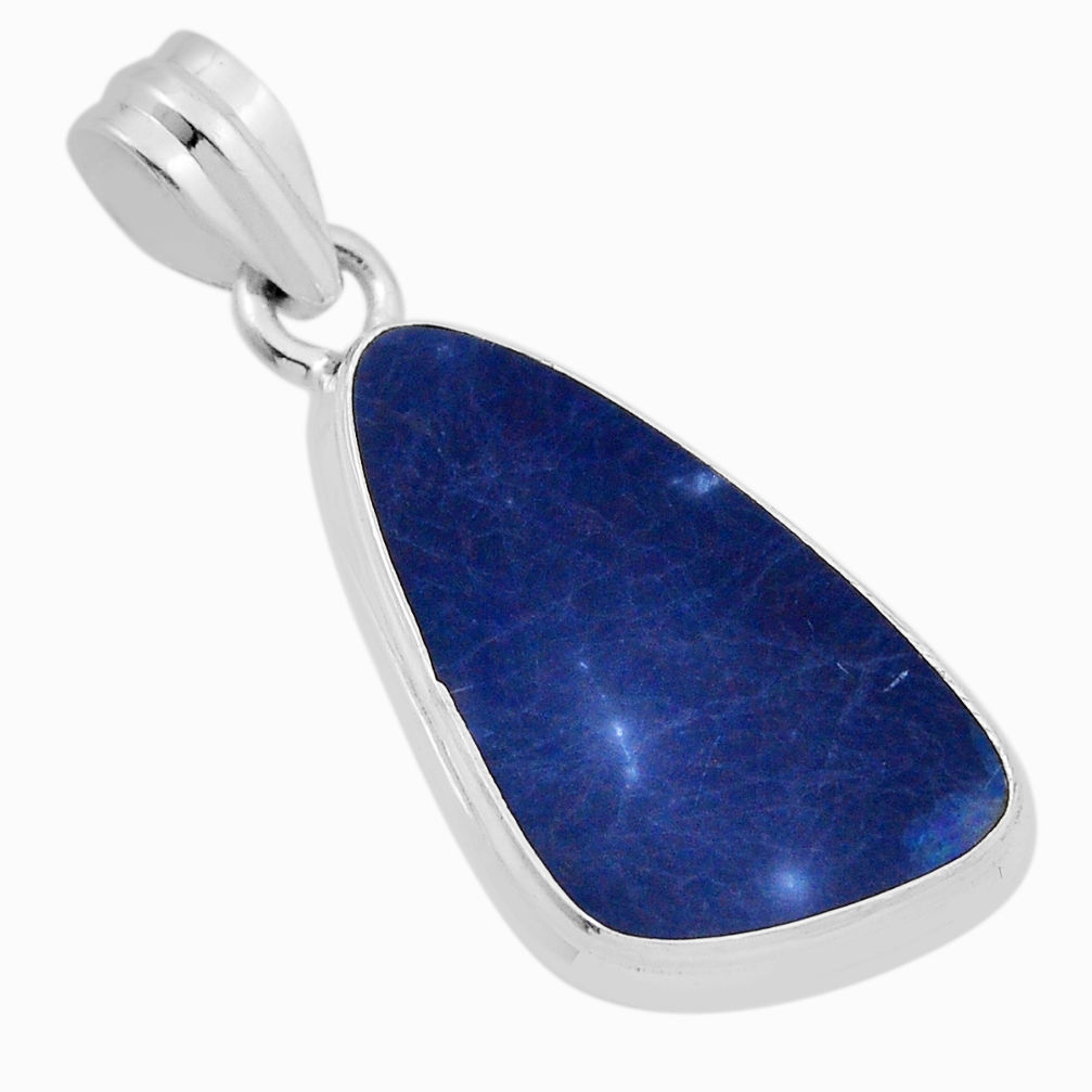 7.85cts natural blue doublet opal australian 925 sterling silver pendant n29319