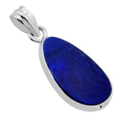 8.87cts natural blue doublet opal australian 925 sterling silver pendant n51533