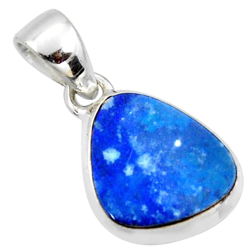 5.22cts natural blue doublet opal australian 925 sterling silver pendant r40026