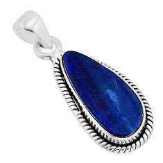 4.95cts natural blue doublet opal australian 925 sterling silver pendant y64444