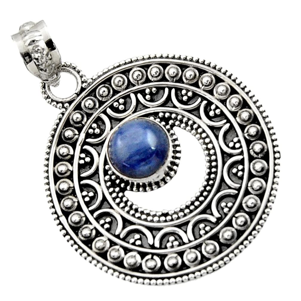  blue kyanite 925 sterling silver pendant jewelry d45077