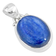 8.87cts natural blue kyanite 925 sterling silver handmade pendant t2149