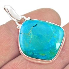 13.42cts natural blue opaline fancy 925 sterling silver pendant jewelry d48627