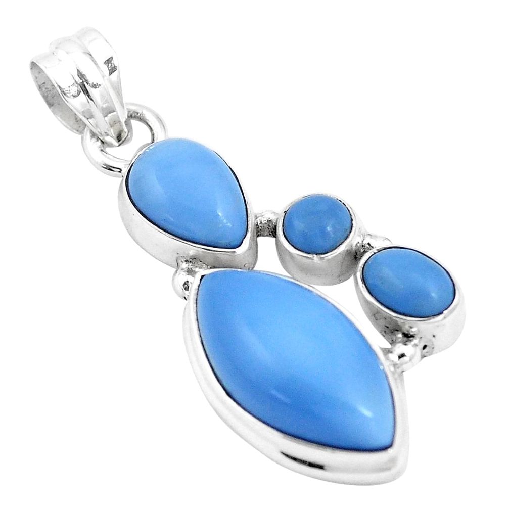  blue owyhee opal 925 sterling silver pendant jewelry p17196