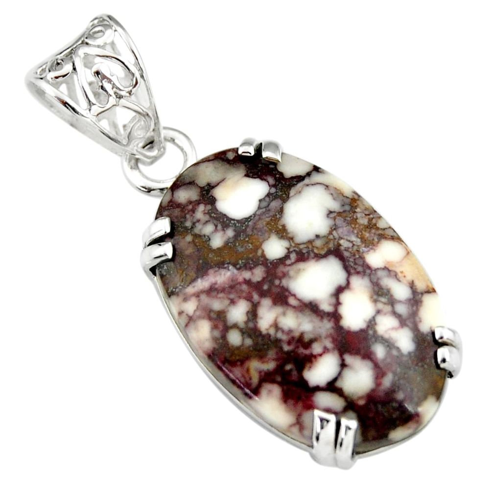 15.85cts natural bronze wild horse magnesite 925 sterling silver pendant r20108
