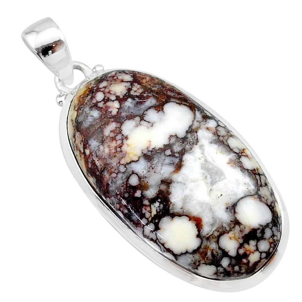 26.85cts natural bronze wild horse magnesite 925 sterling silver pendant t22543