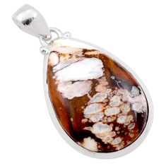19.42cts natural bronze wild horse magnesite 925 sterling silver pendant t78805