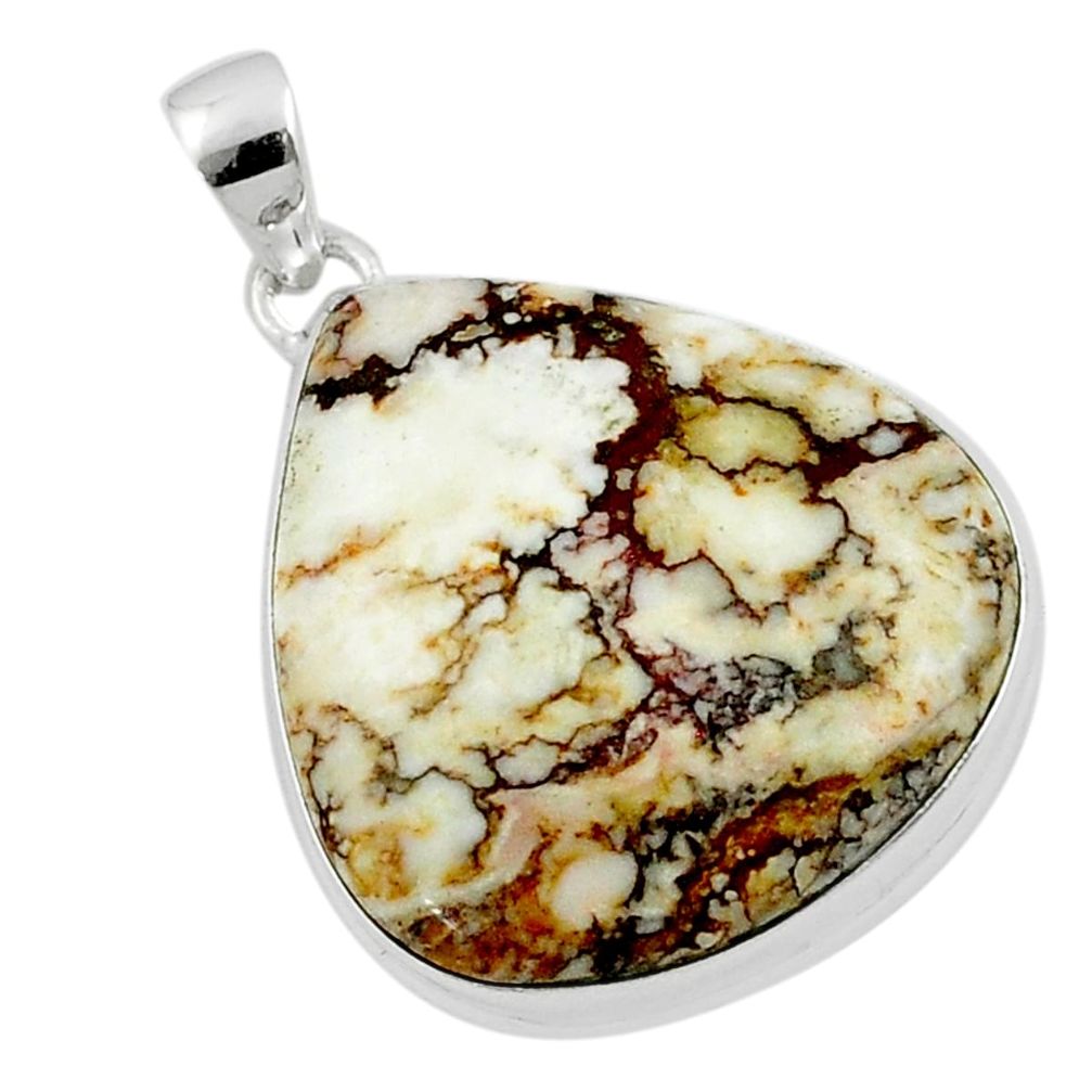 21.48cts natural bronze wild horse magnesite 925 sterling silver pendant u21918