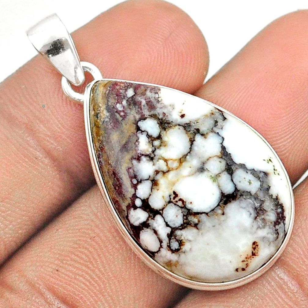 21.48cts natural bronze wild horse magnesite 925 sterling silver pendant u21926