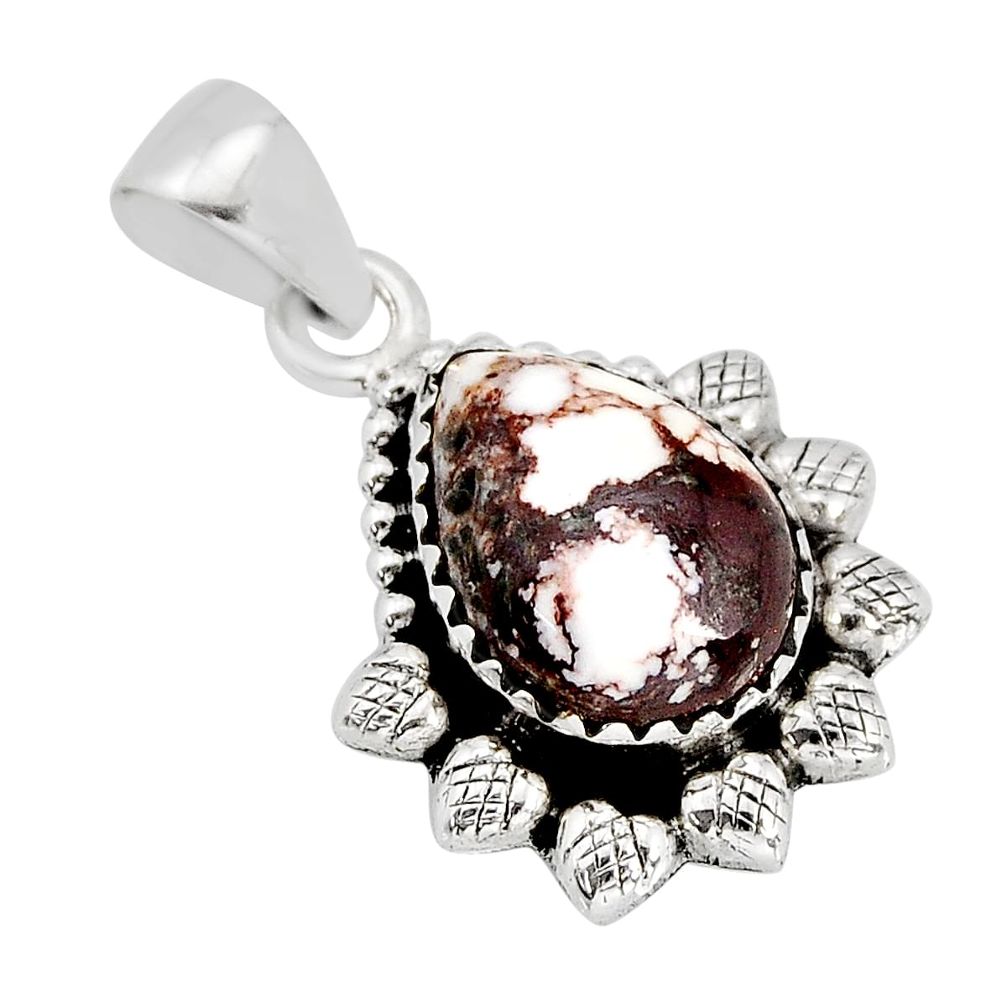 5.68cts natural bronze wild horse magnesite 925 sterling silver pendant y80193