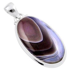 17.73cts natural brown botswana agate 925 sterling silver pendant jewelry u18007