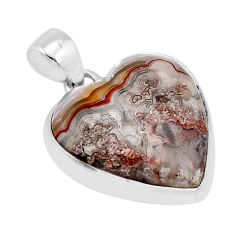 18.94cts natural brown botswana agate 925 sterling silver pendant jewelry y66526