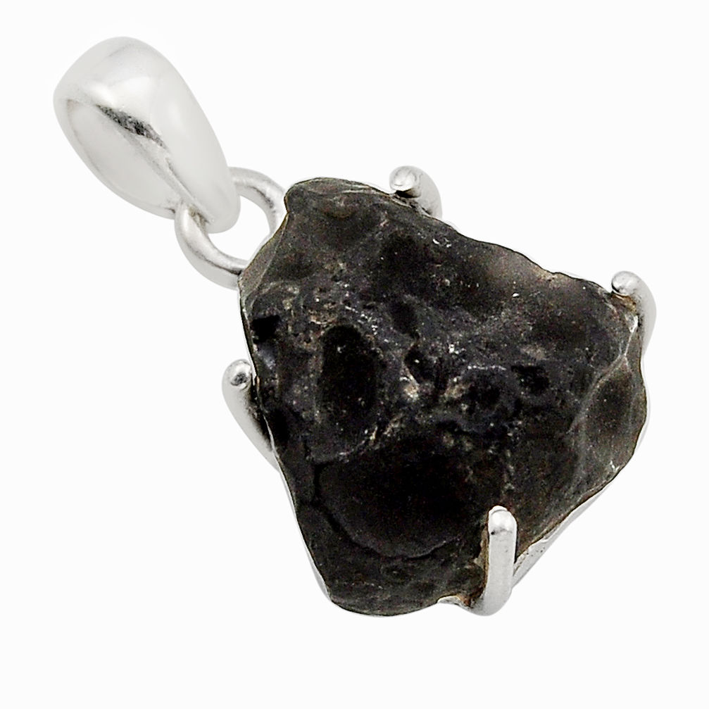 9.53cts natural brown chintamani saffordite 925 sterling silver pendant y90751