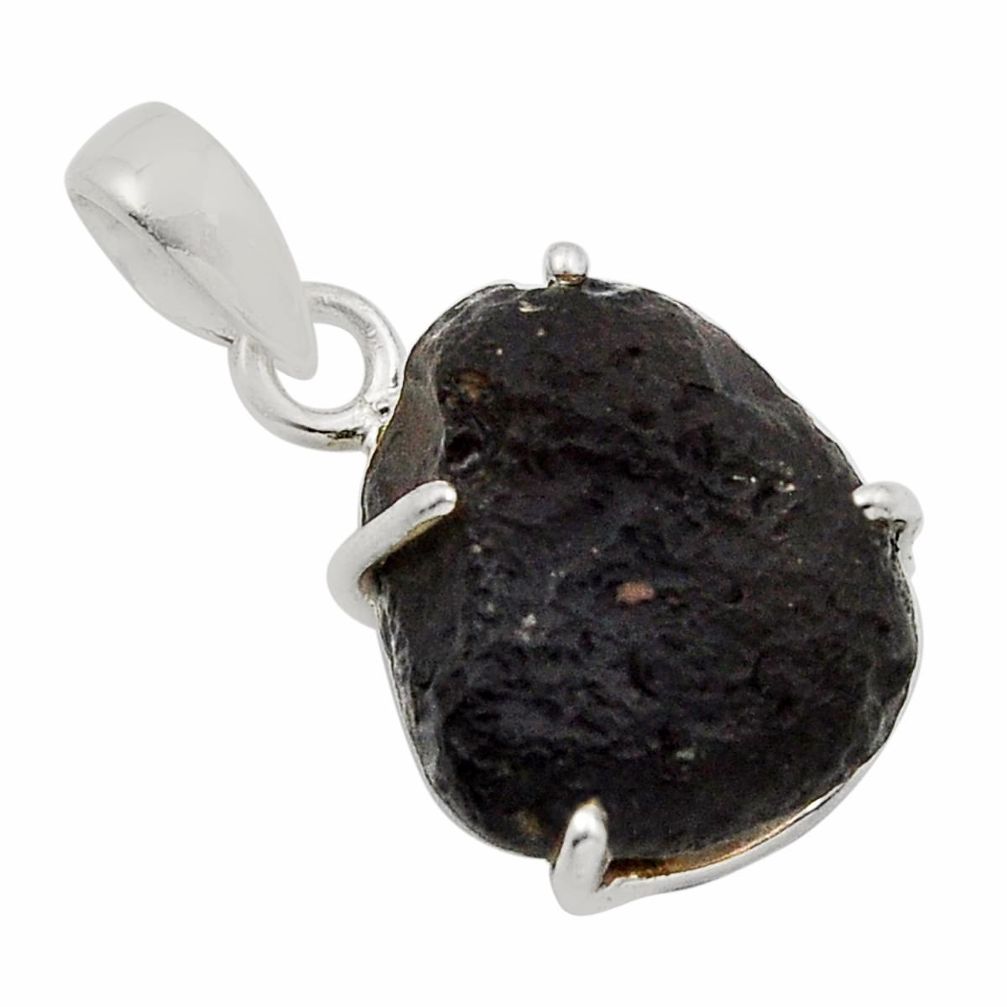 8.63cts natural brown chintamani saffordite 925 sterling silver pendant y90752