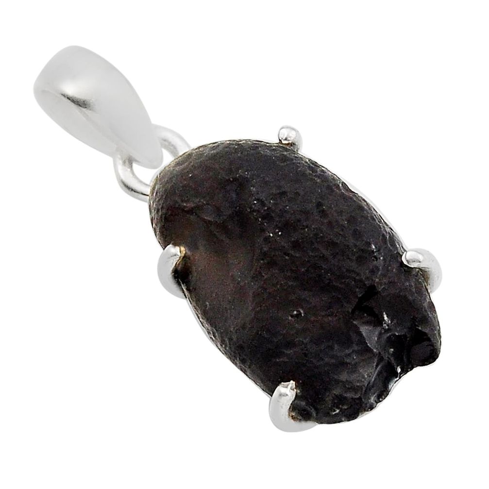 8.24cts natural brown chintamani saffordite 925 sterling silver pendant y90754
