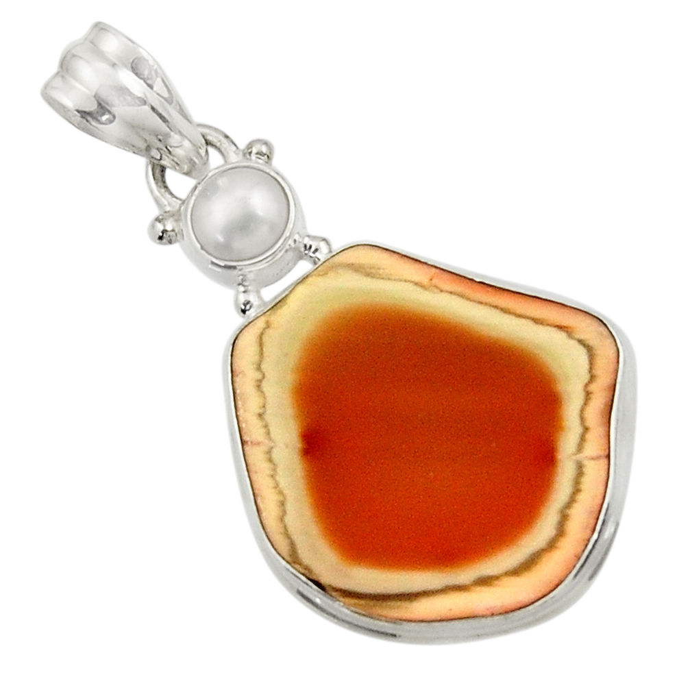 jasper pearl 925 sterling silver pendant d45097