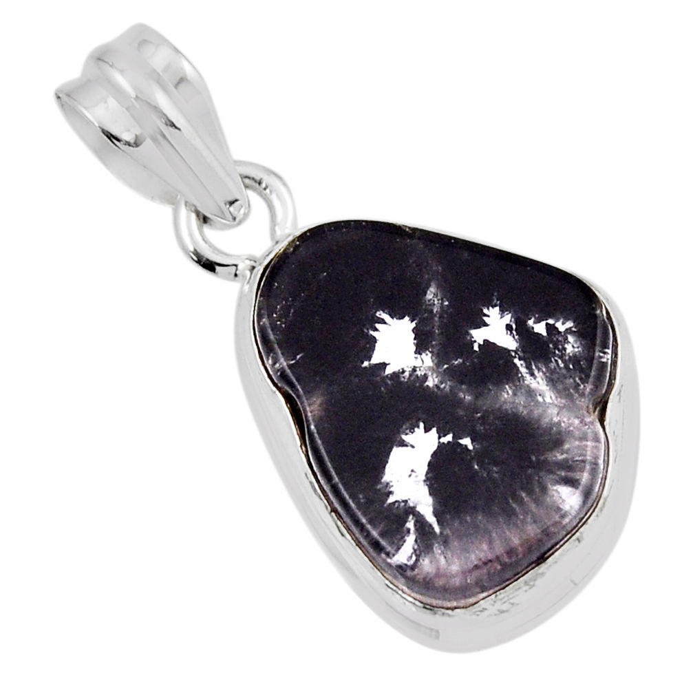 10.15cts natural cacoxenite super seven (melody stone) 925 silver pendant y45258