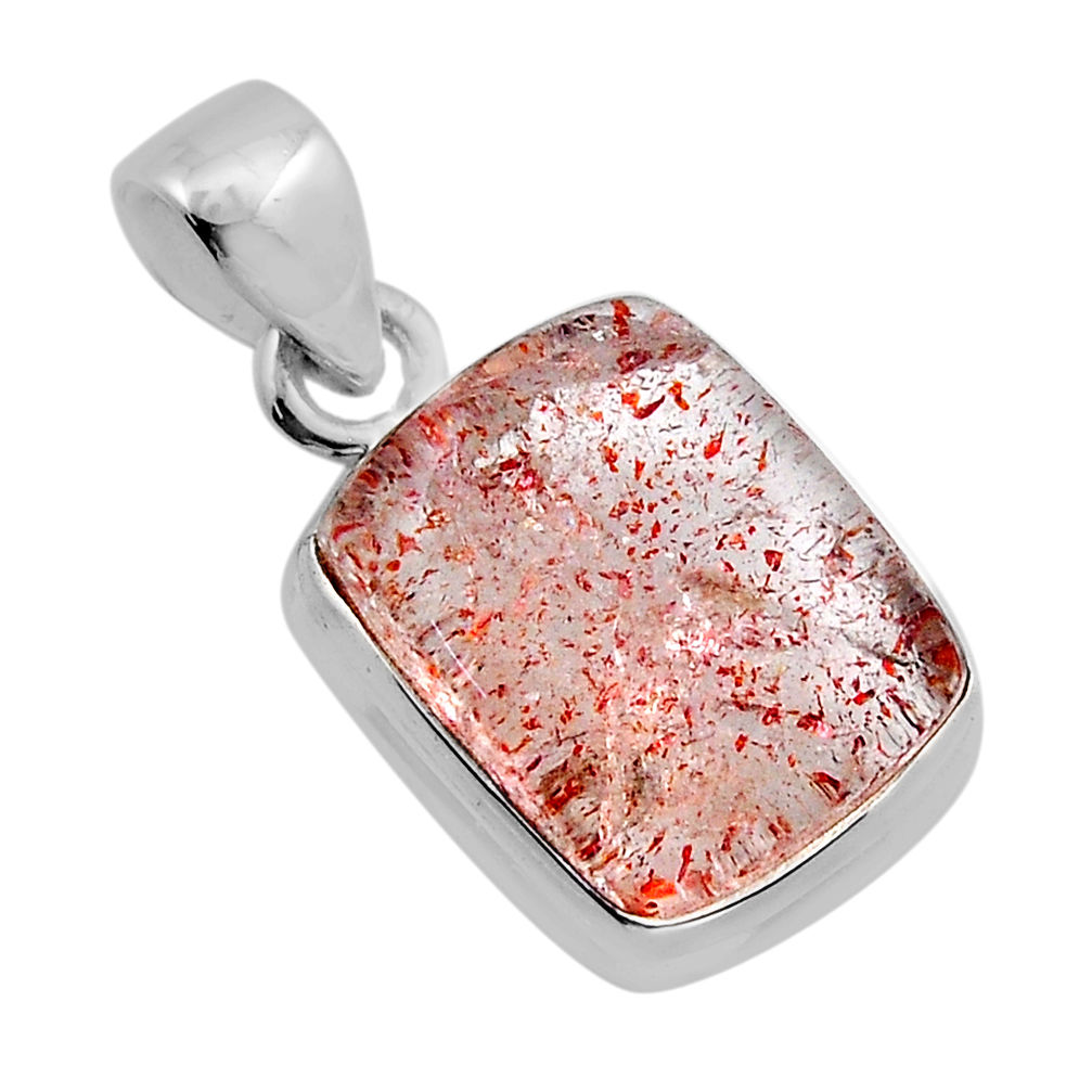 6.72cts natural cacoxenite super seven (melody stone) 925 silver pendant y85641