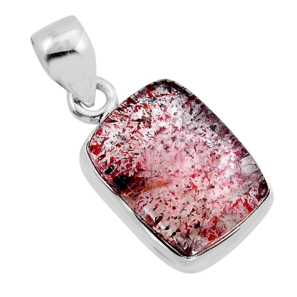 7.21cts natural cacoxenite super seven (melody stone) 925 silver pendant y85642