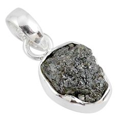 3.18cts natural diamond rough 925 sterling silver handmade pendant r79117